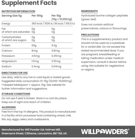 Image Title Willpowders Bovine Collagen Peptides